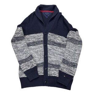 Tommy Hilfiger Men's Cardigan in Navy and Gray